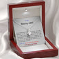 ALLURING BEAUTY Necklace,For Her, for Christmas, Anniversary, Birthday, Valentine's Day, Mother's Day, Custom Message Card