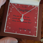 ALLURING BEAUTY Necklace, For Her, for Christmas, Anniversary, Birthday, Valentine's Day, Mother's Day, with Custom Message Card