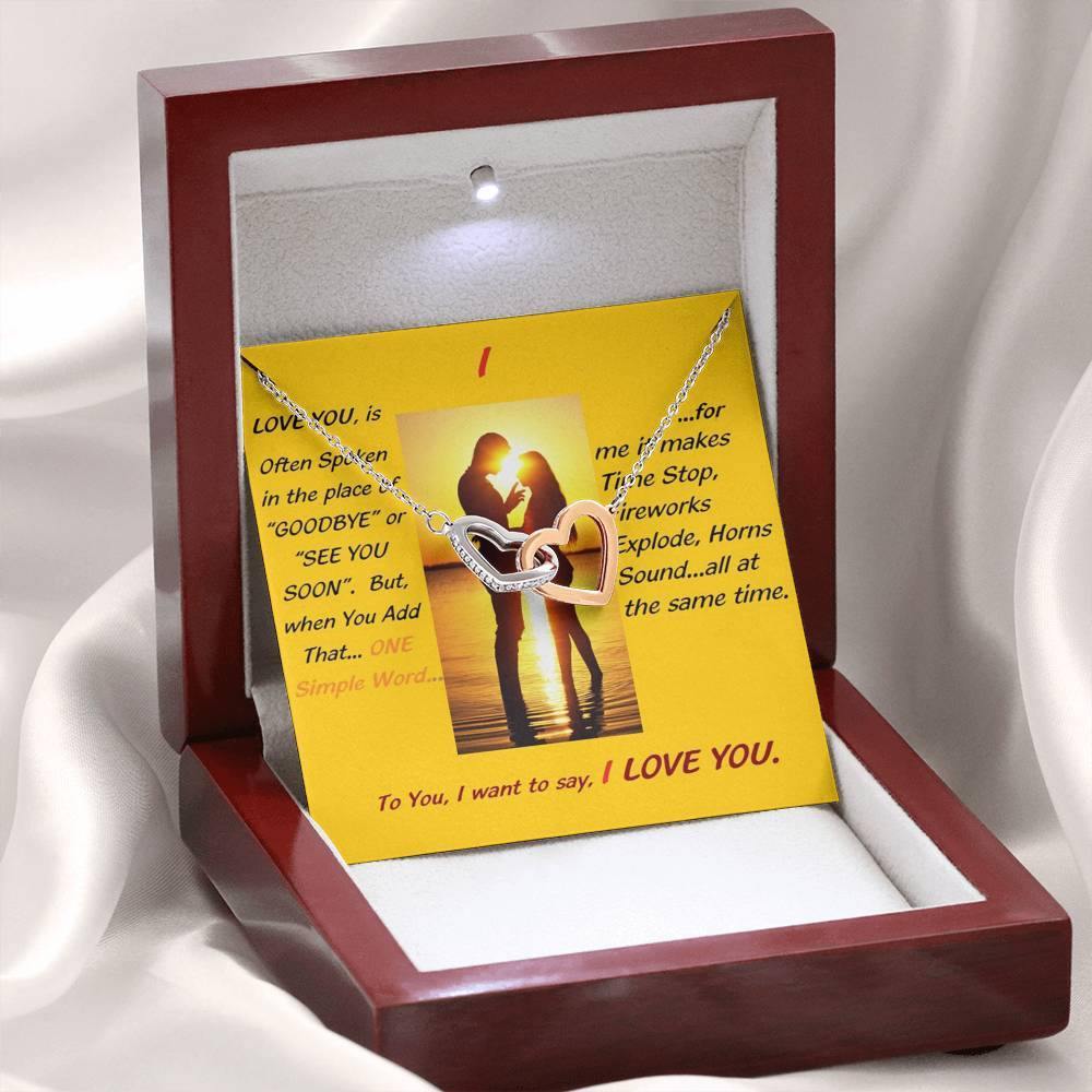 I...Love You Necklace, Wife From Husband - Birthday | Anniversary  | Christmas Gift  | Message Card Jewelry - Gifts 4 Your Season