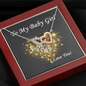 Two Hearts  Necklace, For Her, Valentine's Day, Mother, Wife, Girlfriend, with Custom Message Card