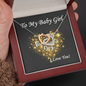Two Hearts  Necklace, For Her, Valentine's Day, Mother, Wife, Girlfriend, with Custom Message Card