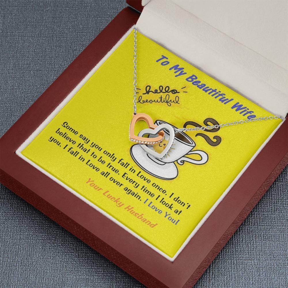 To My Wife Gift | Wife Christmas Jewelry | Love Her Keepsake | Soulmate Necklace | Wife Message Card | Meaningful Cards | Best Wife Ever - Gifts 4 Your Season