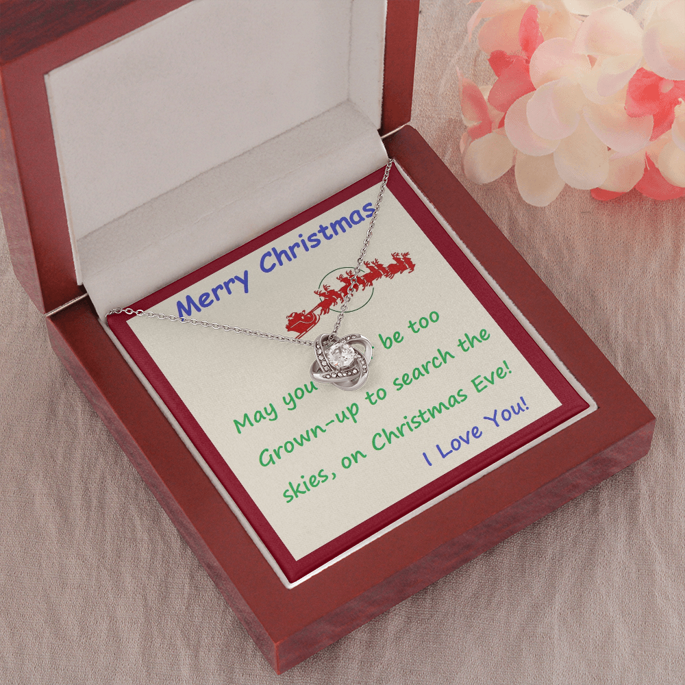 Love Knot Necklace, For Her, Friend, Sister, for Christmas, Anniversary, Birthday, Valentine's Day, Mother's Day, with Custom Message Card